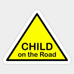 Child on the road Sticker